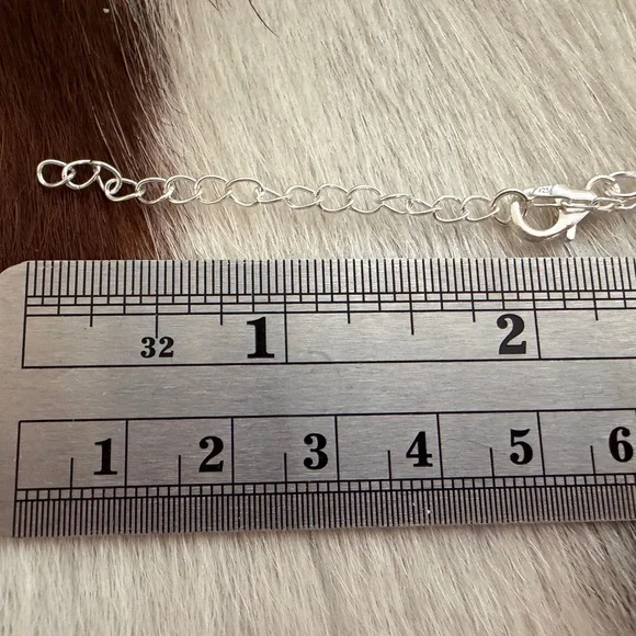 ❤️Kingman Heart Turquoise & Wild Horse Jasper 16+2” Adjustable Sterling Necklace - Picture 12 of 16